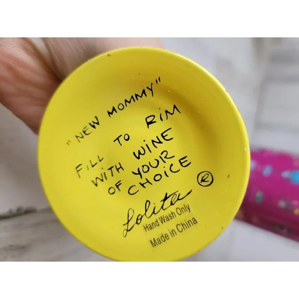 Lolita new‎ mommy wine glass baby parent mom drinkware